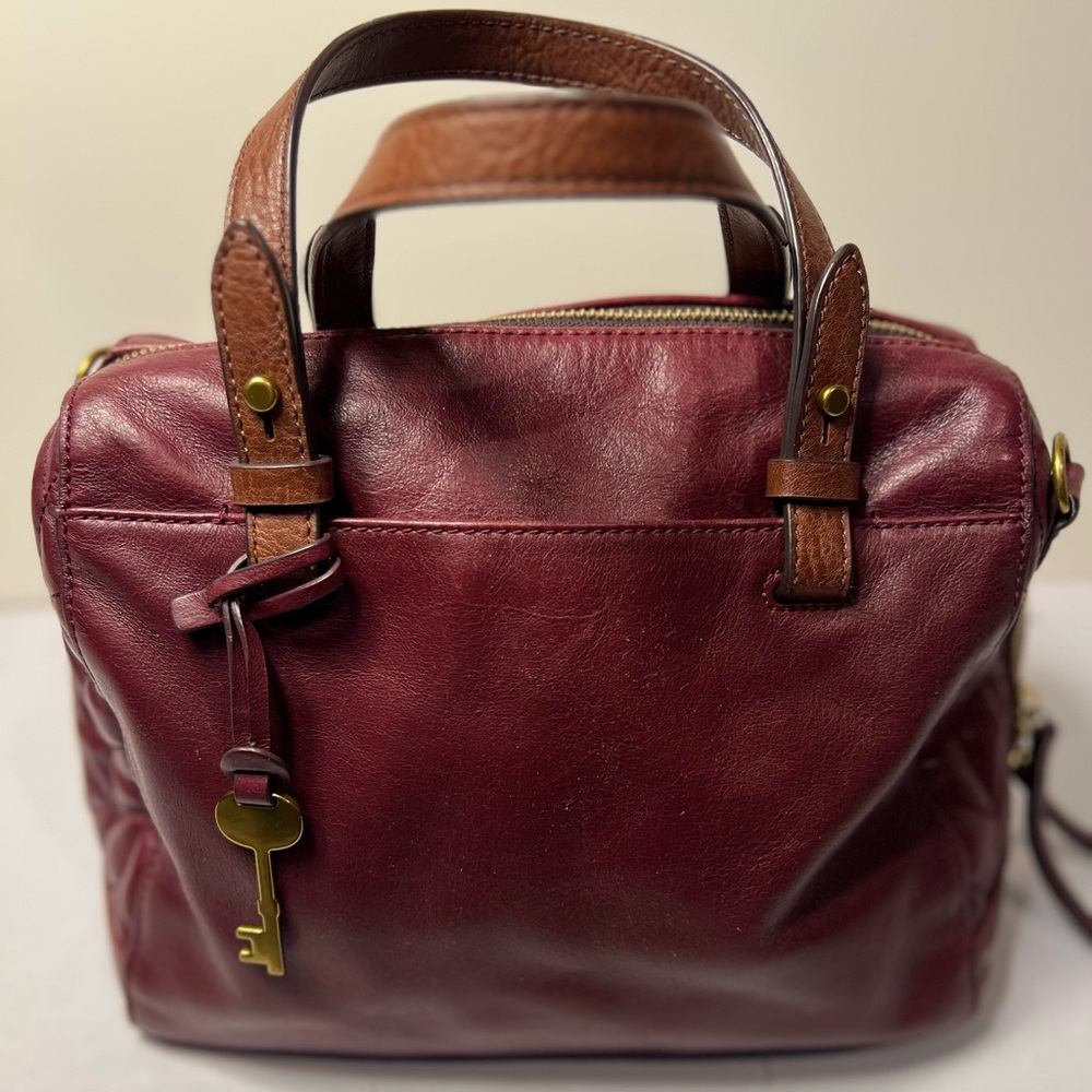 Fossil Burgundy Leather Handbag